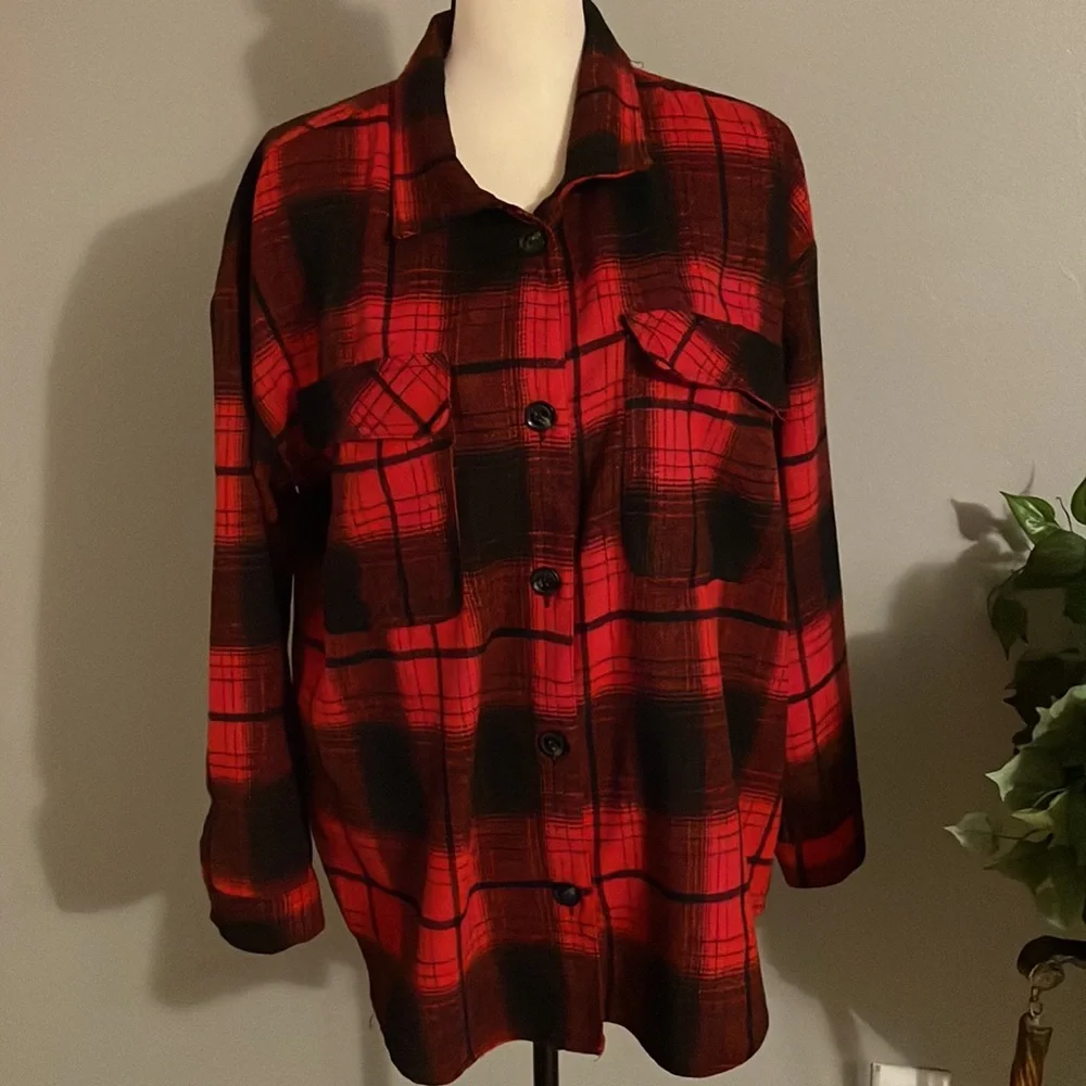 NO BOUNDARIES RED FLANNEL - Picture 5 of 7